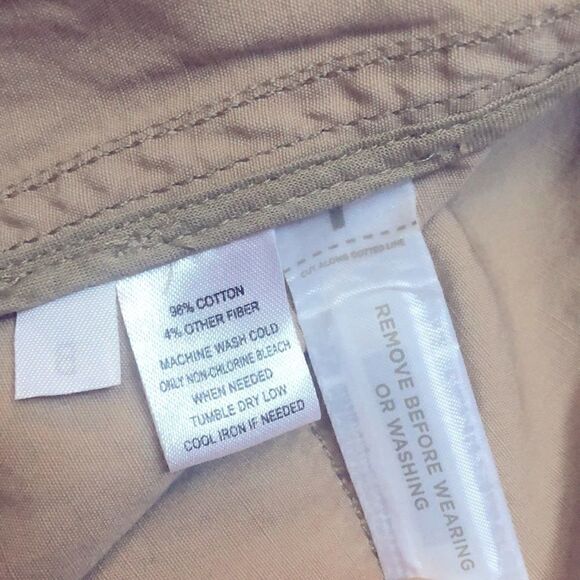 ANN TAYLOR LOFT TAN UTILITY JACKET PARKA SIZE SP - Picture 11 of 11